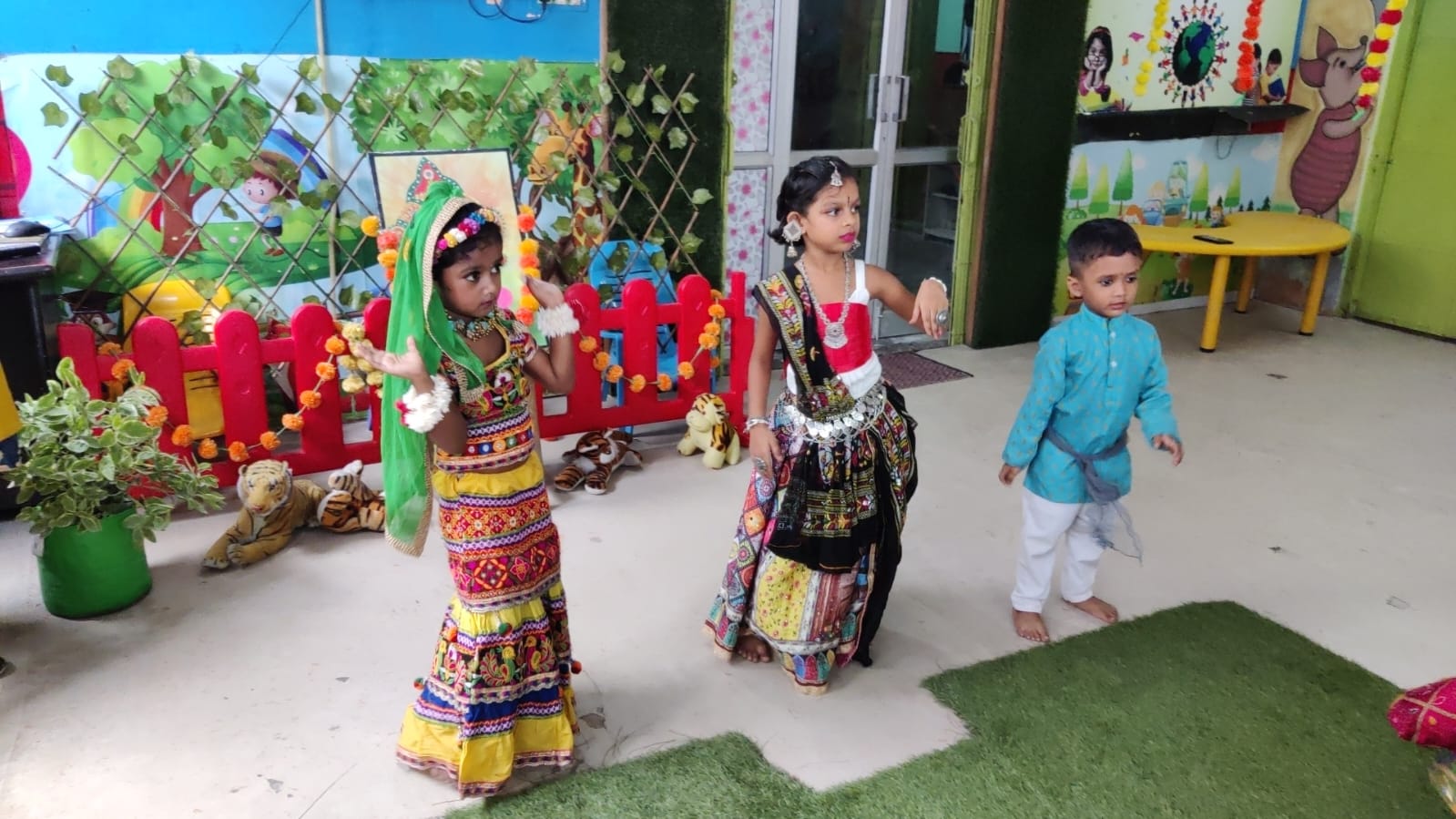Outdoor cultural activity at school